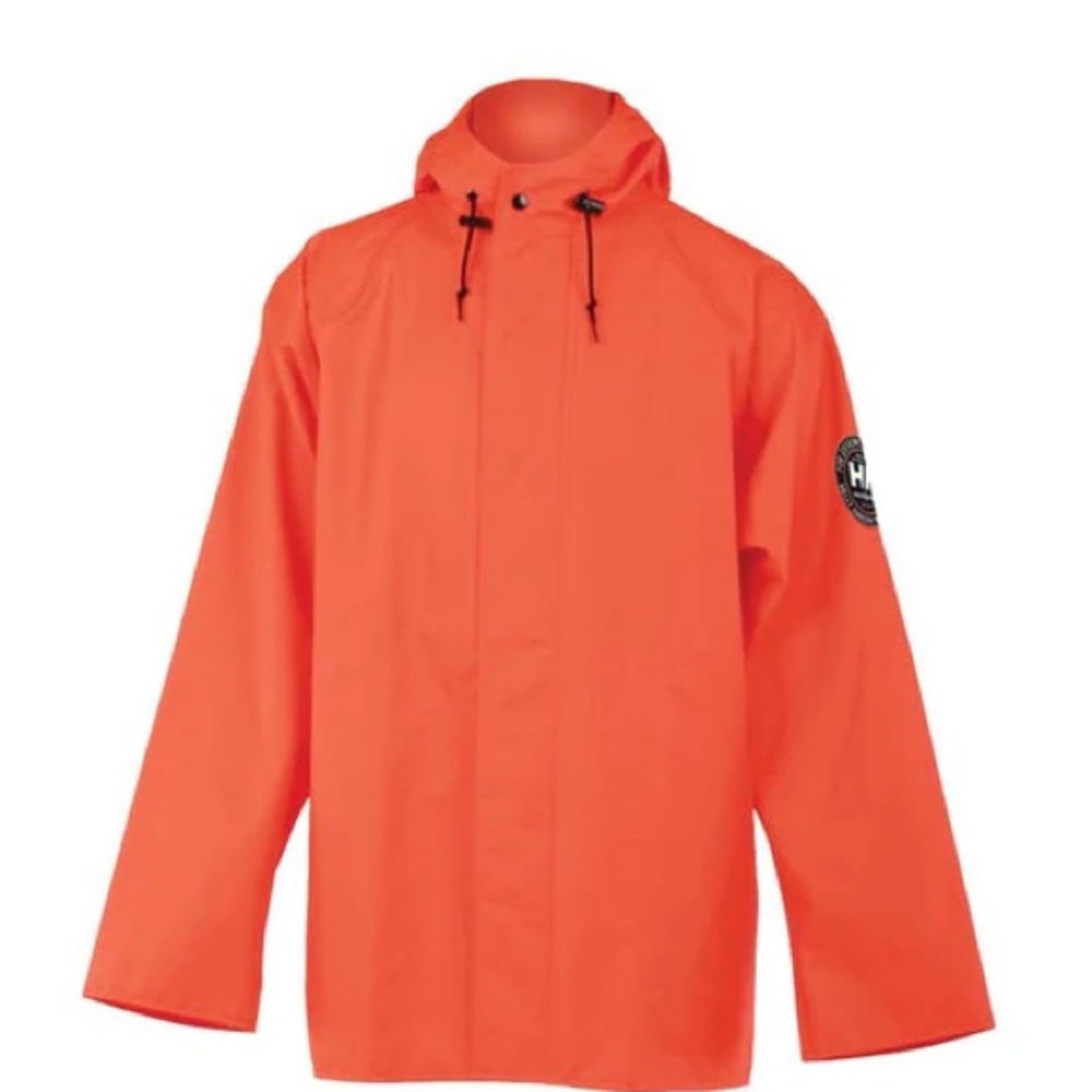 Helly Hansen Men’s work wear Abbotsford Waterproof Jacket, Medium, Orange - NWT